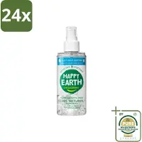 Happy Earth – Deodorant Just-Add-Water Spray – 100% Natuurlijk Unscented – 100 ml - Voordeelverpakking - 24 stuks - Aluinsteen deodorant - Duurzame deodorant
