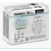 Sleepy Bio Natural Premium Plus Baby Luiers - Maat 1 (2-5 Kg) - 28 Luiers