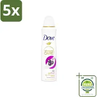 Dove 5 x – Deodorant Spray – Acai Berry & Waterlily – 150 ml - Grootverpakking - Anti-transpirant - Deodorant Spray - Zweetvermindering - Geur - Huidbescherming
