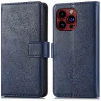 IMoshion Luxe Bookcase voor de Apple iPhone 15 Pro - Donkerblauw