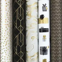 Benza TOUCH OF GOLD cadeaupapier - assortiment inpakpapier - 2 meter x 70 cm - 10 rollen