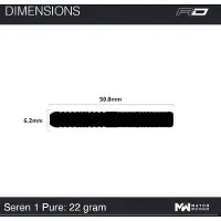 Red Dragon Seren Pure 1 90% - Dartpijlen