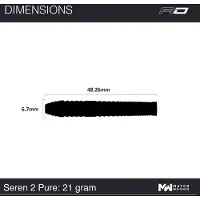 Red Dragon Seren Pure 2 90% - Dartpijlen