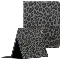 Selencia Sabi Bookcase met panterprint voor de Apple iPad Air 11 inch (2026) M4 / (2025) M3 / (2024) M2 / Air 5 (2022) / Air 4 (2020) - Midnight Black