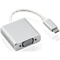 Nilox USB Type-C - VGA mannelijk/vrouwelijk, zilver, 1 stuk