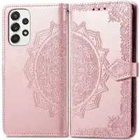 IMoshion Mandala Bookcase voor de Samsung Galaxy A33 - Rosé Goud