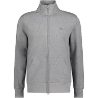 Gant Sweatvest grijs gemêleerd