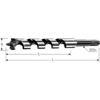 Rotec Slangenboor GOLD-LINE, SDS-plus, ø6x180/250 - 2430602