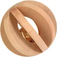 Trixie Speelbal Hout Met Bel 6 Cm
