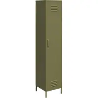 Dorel Home Bradford|Kast met 1 deur in metaal Olijfgroen
