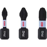 Bosch SCHROEFBIT IMPACT CONTROL PH1/2/3 25MM 3ST