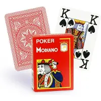 Usorteret poker speelkaarten rood 4 index