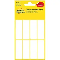 Avery Handbeschrijfbare etiketten 50 x 19 mm, wit, handbeschrijfbaar, permanent klevend 3079 - 8 stuks