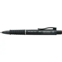Faber-Castell Poly Ball View Intrekbaar Balpen Blauw 0,6 mm Extra breed Balpen Navulbaar