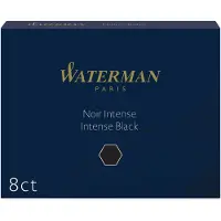 Waterman S0110850 Inktpatronen - zwart, standaardformaat, 8 patronen