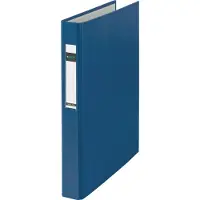 Leitz Ringbuch Standard, DIN A4 Überbreite, blau, 4 D-Ring- Mechanik, Rückenbreite: 41 mm, Ringdurch