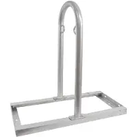 TRUTZHOLM Fietsenrek 90 x 84 cm thermisch verzinkt staal Ø 49 mm grijs vrijstaande Fietsenrek Parker type U
