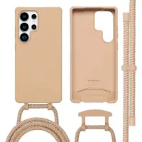 IMoshion Color Backcover met afneembaar koord met MagSafe voor de Samsung Galaxy S25 Ultra - Beige