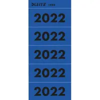 Leitz Jaartal etiketten 2022 Blauw 60 x 25,5 mm Pak van 100