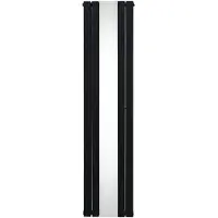 Monster Radiator met spiegel - 1800 mm x 425 mm - Zwart