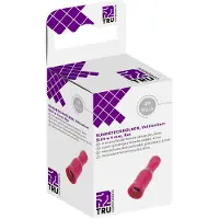TRU COMPONENTS 8436864 Rundsteckhülse 0.50 mm² 1.50 Vollisoliert Rot 25 St.