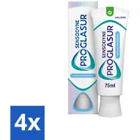 Sensodyne 4 x - Tandpasta - Proglasur Gentle Whitening - Tandglazuur Versterkend - 75 ml - Tandpasta - Tanderosie - Glazuur - Tanden Bleken - Tanden Beschermen