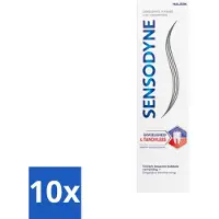 Sensodyne 10 x - Tandpasta - Gevoeligheid & Tandvlees - Tandvleesverzorging - 75 ml - Gevoelige Tanden - Tandvleesbescherming - Tandpasta - Tandgevoeligheid - Tandvleesproblemen