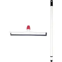 Betra Douchetrekker/vloertrekker - kunststof - wit - natuur rubber - B55 cm - Uitschuif steel wit - van 80 tot 130 cm