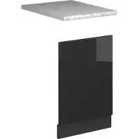 Vicco Fame-Line Frontpaneel – 45 cm, WB Marmer Antraciet Hoogglans