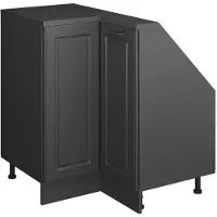 Vicco R-Line Hoekkeukenkast voor schuine wand – 75.6 cm met 1 deur Antraciet landhuis
