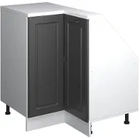 Vicco R-Line Hoekkeukenkast voor schuine wand – 75.6 cm met 1 deur Antraciet landhuis