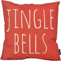 Gek op kussens! Red jingle bells | 45 x 45 cm | kussenhoes | katoen/linnen