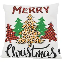 Gek op kussens! Leopard christmas | 45 x 45 cm | kussenhoes | katoen/polyester