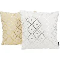 Gek op kussens! Sierkussen dido silver / white | 45 x 45 cm | katoen