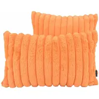 NOVÉE Sierkussen rosie rib oranje | 30 x 50 cm | polyester