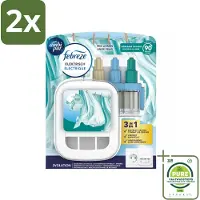 Ambi Pur - 3Volution - Starterkit - Fresh Linnen - 20 ml - Voordeelverpakking - 2 stuks - Luchtverfrissers - Geurdiffuser