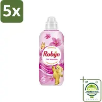 Robijn 5 x – Wasverzachter – Pink Sensation – 780 ml - Grootverpakking - Wasverzachter - Wasgeur - Frisheid - Textielgevoel - Kleding Verzorgen