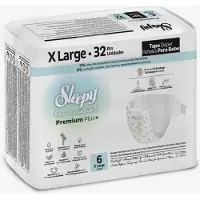 Sleepy Bio Natural Premium Plus Baby Luiers - Maat 6 (15-25 Kg) - 32 Luiers