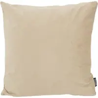 Gek op kussens! Velvet beige | 45 x 45 cm | kussenhoes | polyester