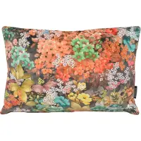 Gek op kussens! Velvet flowers 3 long | 30 x 50 cm | kussenhoes | velvet/polyester