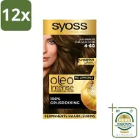 Syoss Oleo Intense - Haarverf - 4-60 - Goudbruin - 115ml x 12