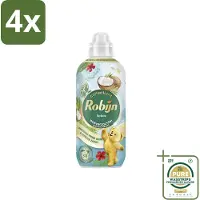Robijn – Wasverzachter – Kokos Sensation – 765 ml - Voordeelverpakking - 4 stuks - Wasverzachter fris - Wasverzachter voor textiel