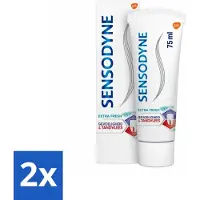 Sensodyne - Tandpasta - Gevoeligheid & Tandvlees - Extra Fresh - 75 ml - Voordeelverpakking - 2 stuks