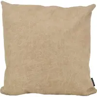 NOVÉE Dallas leather sand | 45 x 45 cm | kussenhoes | leder/polyester