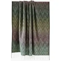 Most - Wollen plaid Manoria Foresta - 100% Nieuw-Zeelandse wol - 140 x 200 cm - multicolor groen
