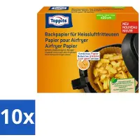 Toppits – Airfryer Papier – 20 cm – 20 Zakjes - Bulkverpakking - 10 stuks