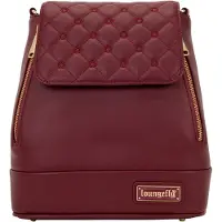 Loungefly Convertible Backpack & Crossbody Bag Pin Trader Red
