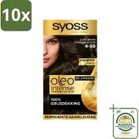 Syoss Oleo Intense - Haarverf - 4-50 - Ijzig Bruin - 115ml x 10