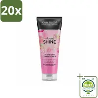 John Frieda 20 x – Conditioner – Vibrant Shine Colour – Glansversterkend – 250 ml - Grootverpakking - Glansversterking - Haarkleur - Haarverzorging - Glans - Zachtheid