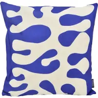 Gek op kussens! Sierkussen royal blue coral | 45 x 45 cm | katoen/linnen
